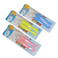 Apple Bear Silicone Double Spoon