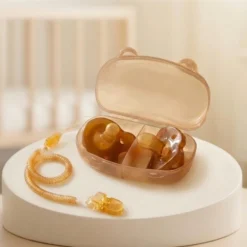 3 In 1 Portable Baby Pacifier, Soother with Chain