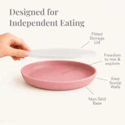 Alternative view of Buy Silicone Plate with Lid for Baby