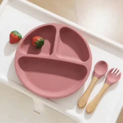 Silicone Suction Plate with Spoon