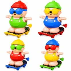 Alternative view of Wind-Up Clockwork Skateboard Toy