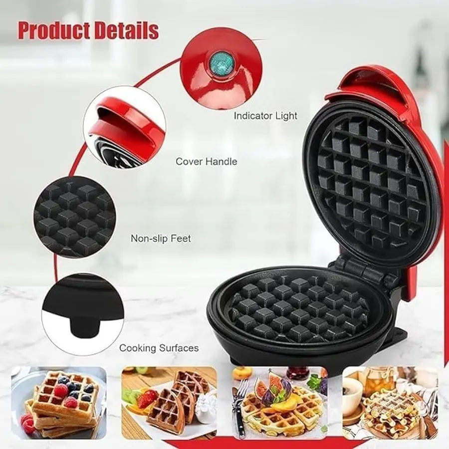 Mini Waffle Maker - Best Home Baking Machine for Children - Image 6