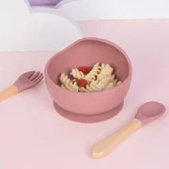 Silicone Baby Feeding Bowl with Spoon