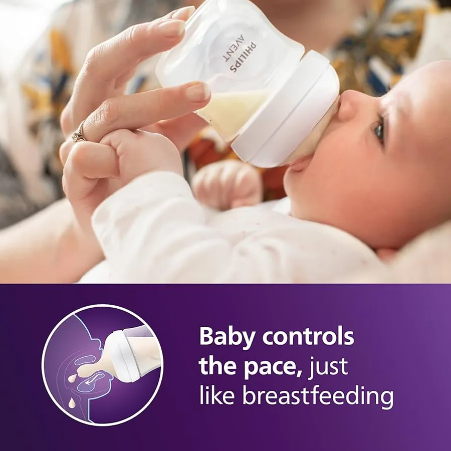 Philips Avent Natural Feeding Bottle 125 ML / 260 ML - Philips Avent Wide Neck Feeder for Baby - Image 4