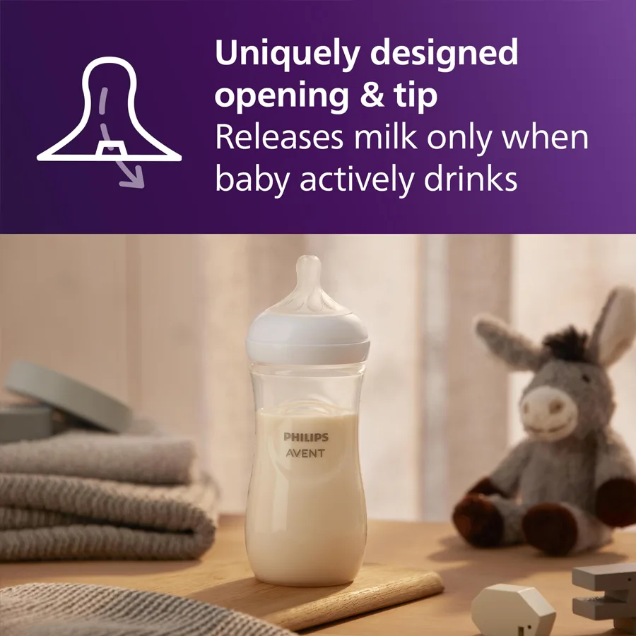 Philips Avent Natural Feeding Bottle 125 ML / 260 ML - Philips Avent Wide Neck Feeder for Baby - Image 5