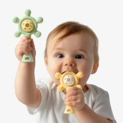 Sunflower Silicone Rattle Teether & Toy