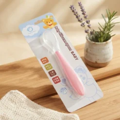 Apple Bear Single Silicone Spoon