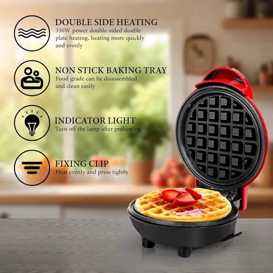 Mini Waffle Maker - Best Home Baking Machine for Children - Image 4