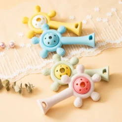 Alternative view of Sunflower Silicone Rattle Teether & Toy
