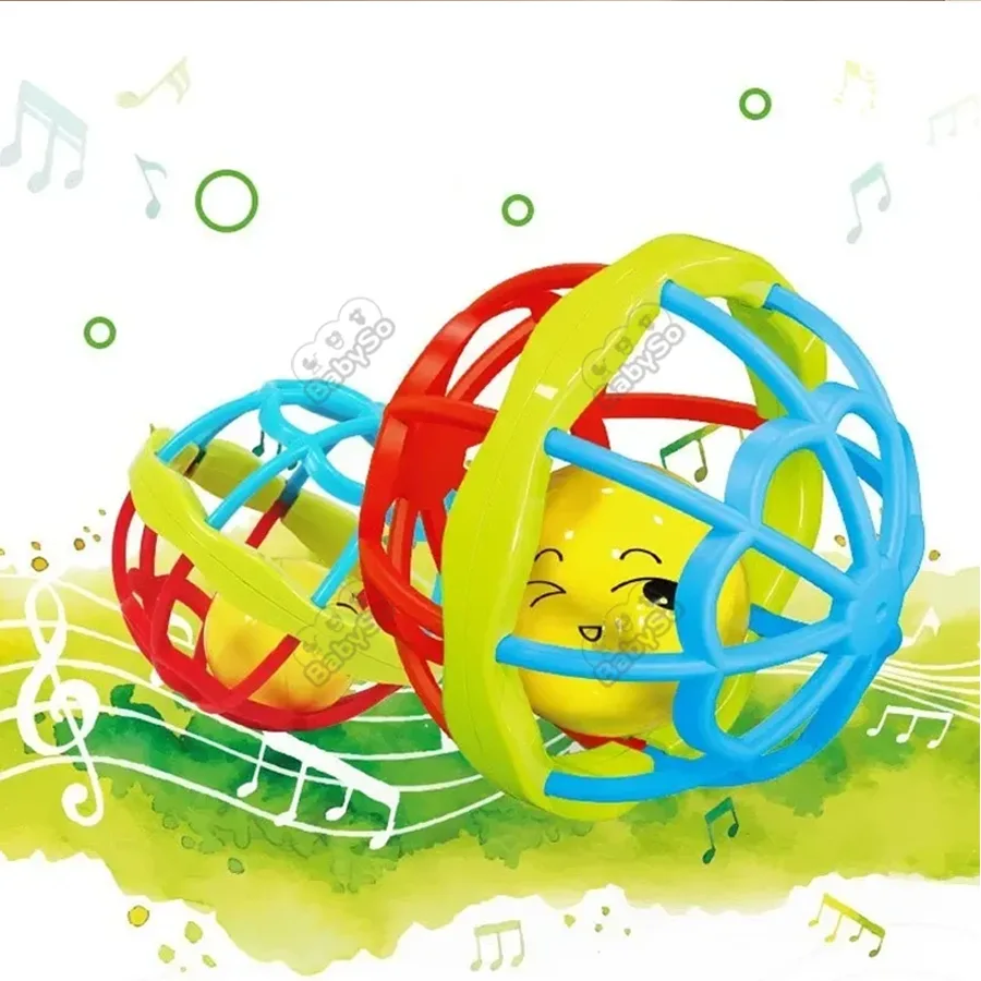 Colorful Soft Ball Rattle Toy for Baby