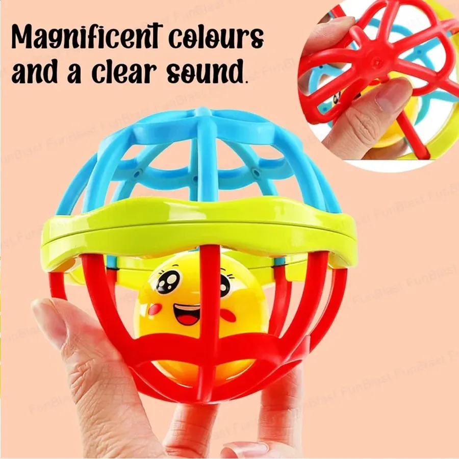 Colorful Soft Ball Rattle Toy for Baby - Image 2