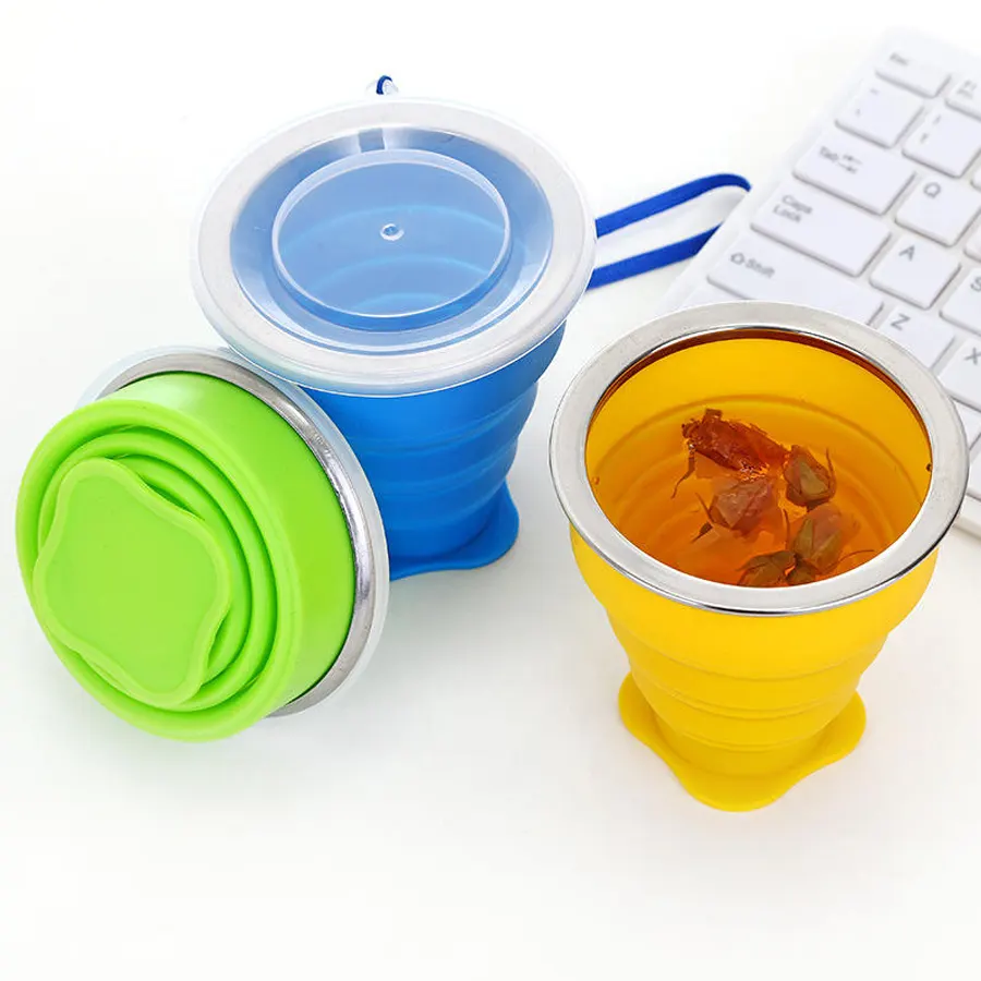 Baby Foldable Silicone Mum Pot With Lid - Image 5