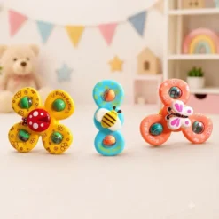 Baby Suction Cup Spinner Toy 3pcs