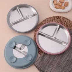 Steel Silicone Suction Plate for Baby