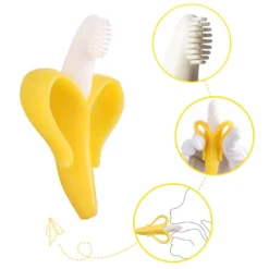 Alternative view of Banana Shape Baby Teether Brush