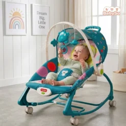 Alternative view of 4 in 1 Multifunctional Wheel Rocking Chair