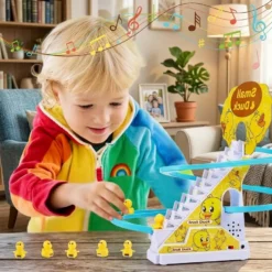 Alternative view of Small Duck Climbing Stairs Toy