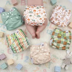 Washable Reusable Cloth Nappy with 2 Pad