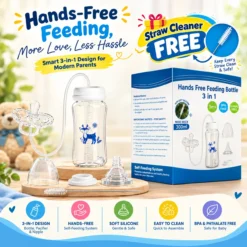 3 in 1 Hands Free Baby Feeding Bottle