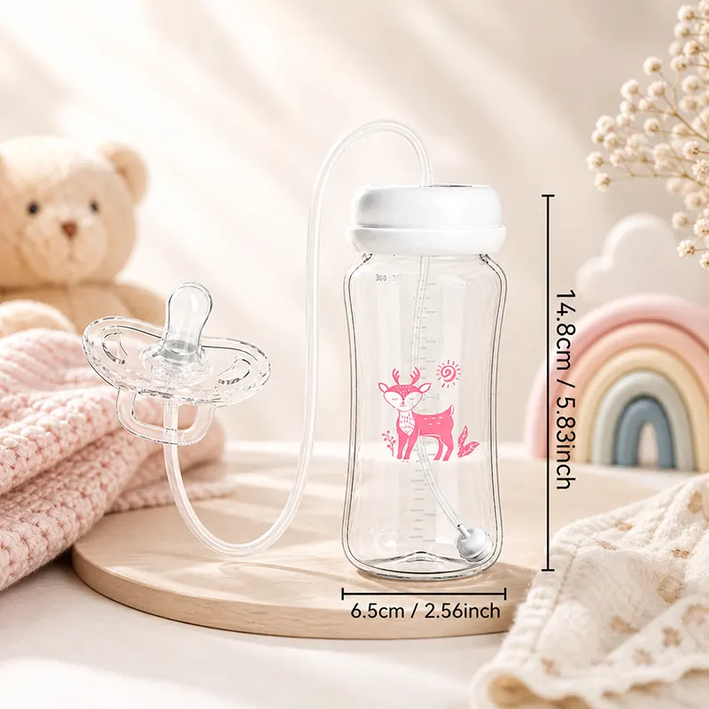 Hands Free Baby Feeding Bottle