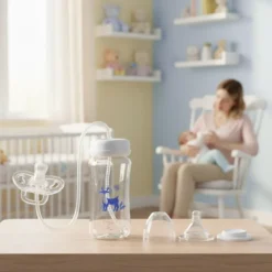 Hands Free Baby Feeding Bottle